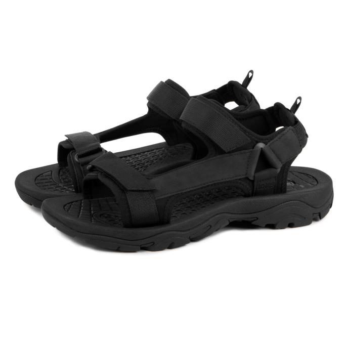 totes® Mens Walking Sandal Black Extra Image 1